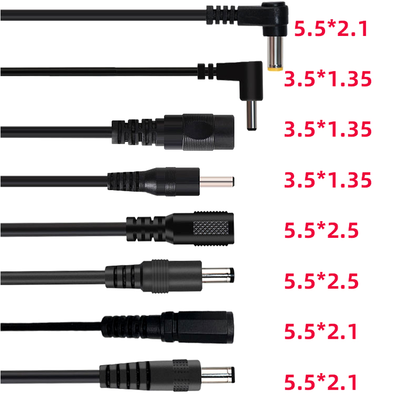 Cable Extension 3.5 - 25CM 5.5*2.1mm 3.5*1.35mm 여성용 남성용 DC