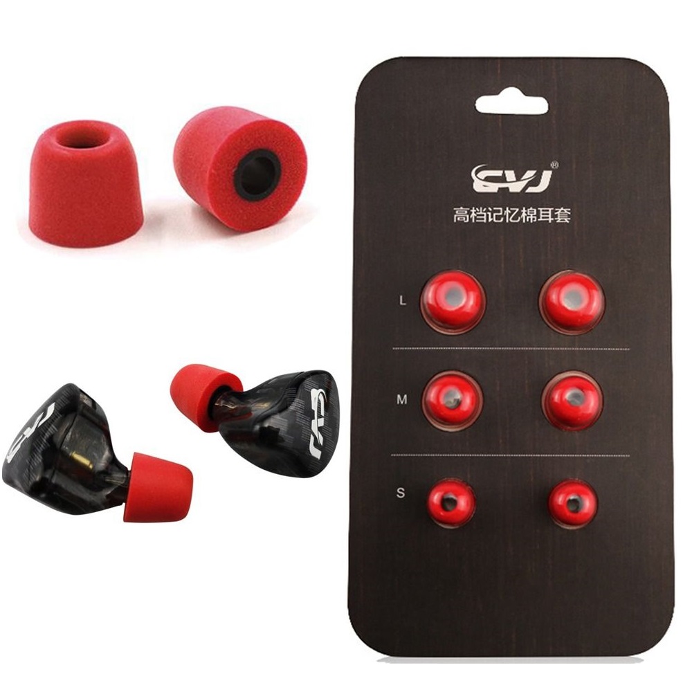 Earphone Foam Tip - 소음 차단 편안한 메모리 폼 이어