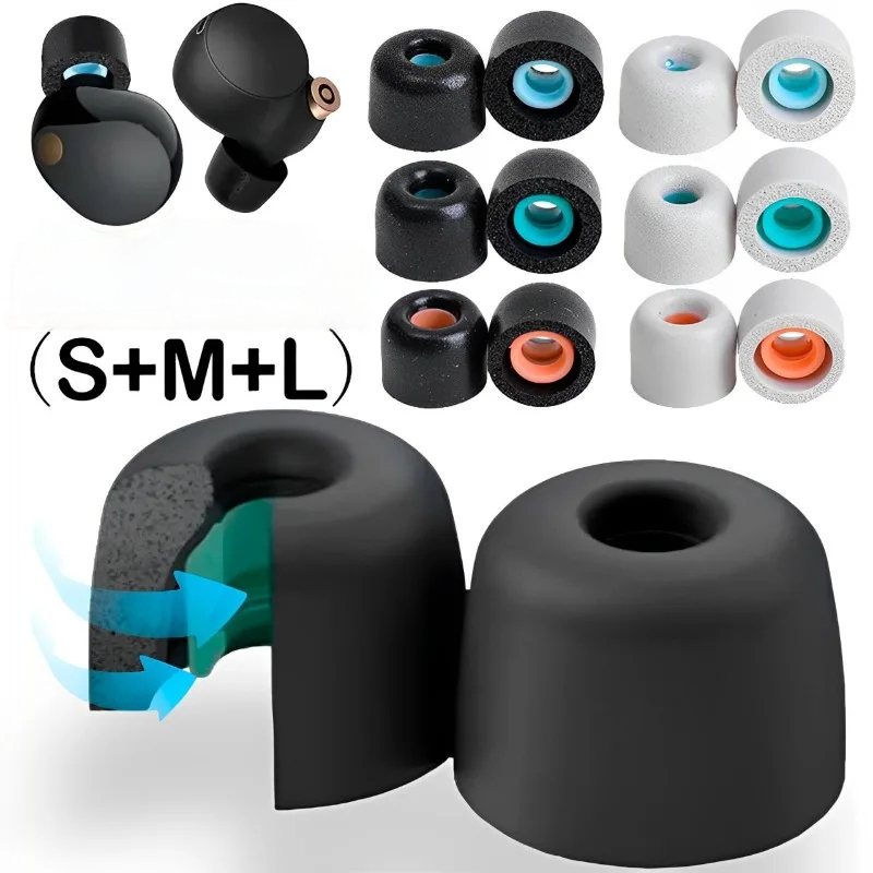 Earphone Foam Tip - 소니 WF-1000XM4 WF-1000XM3용 메모리폼 이어폰 이어