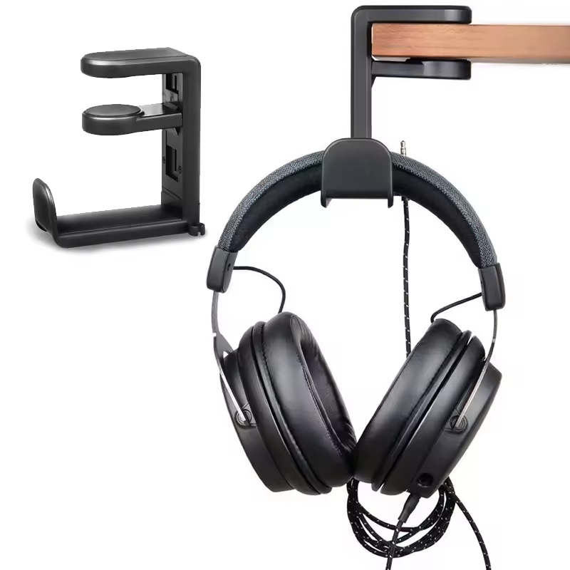 Headphone Stand Desk - 책상 아래 헤드폰 홀더 회전 클램프