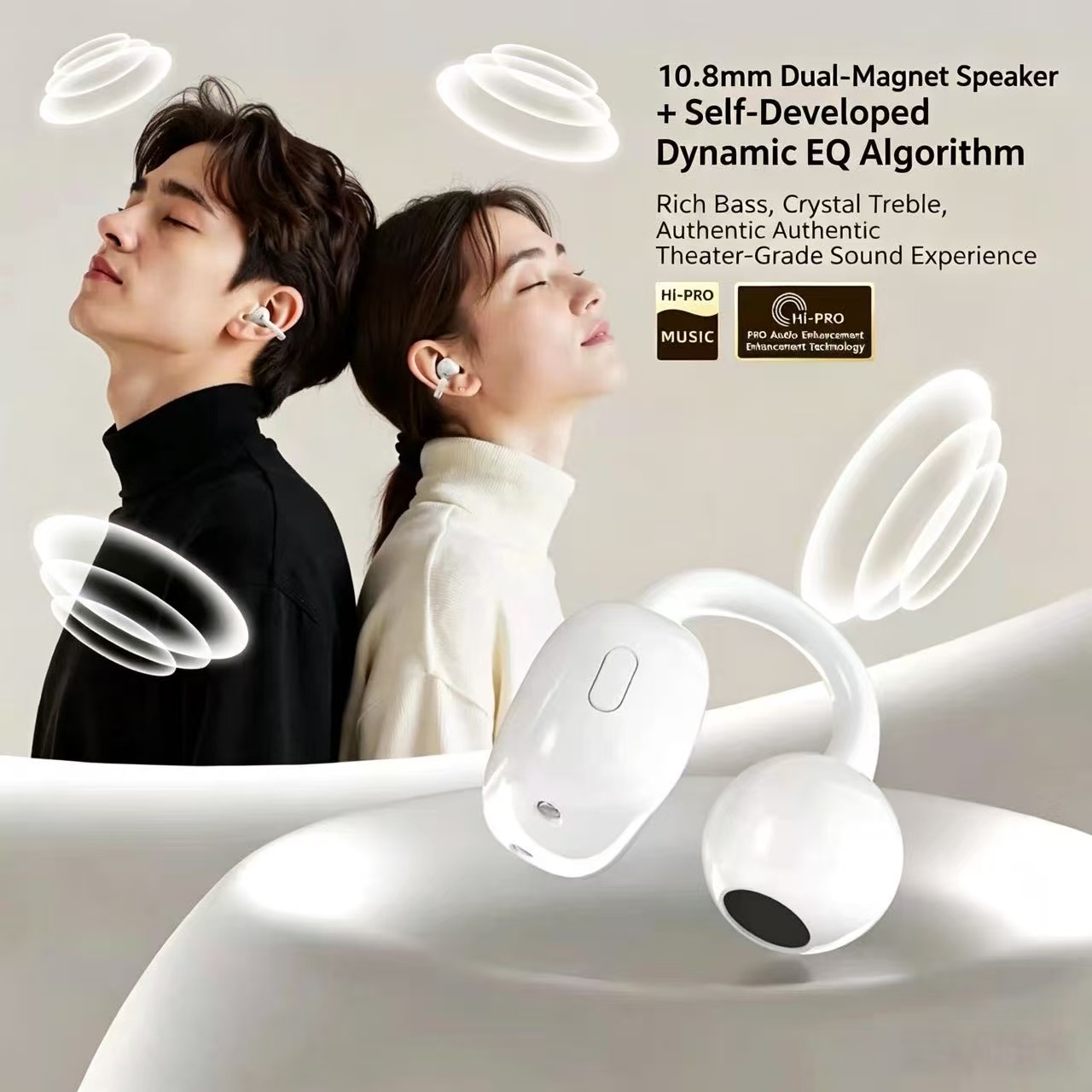 Sports Earphone Hook - 오픈형 이어클립 블루투스 헤드폰, 분실 방지