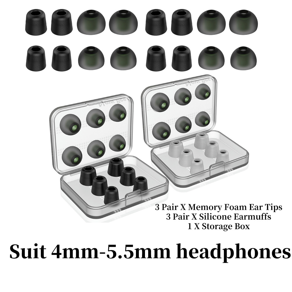 Earphone Foam Tip - 메모리 폼 이어 팁 소음 차단