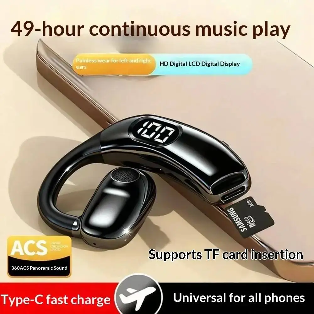 Bluetooth Headset On Ear - 마이크가 장착된 무선 블루투스 헤드폰 이어폰