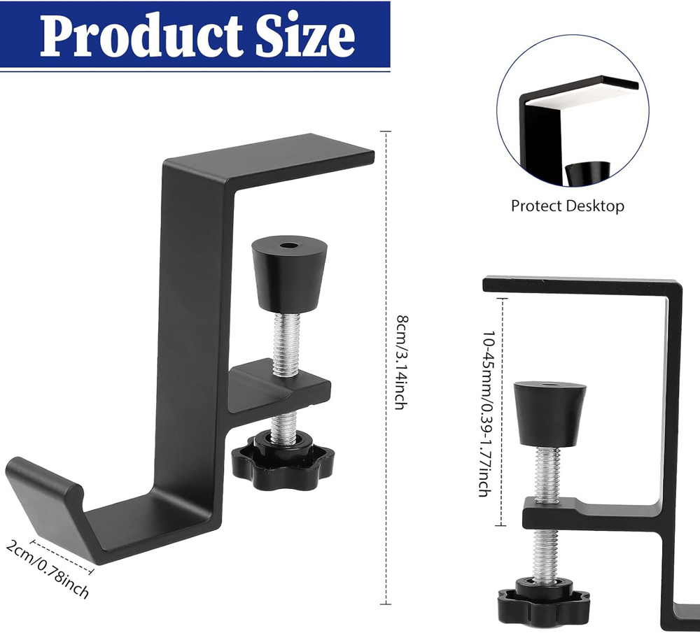 알루미늄 합금 헤드폰 걸이 걸이 책상 아래 범용 게임용 - Headphone Stand Desk 리뷰 및 가격