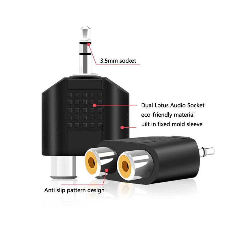 1/2/4개입 3.5mm 잭 스테레오 AUX 남성-2  - Earphone Splitter Jack 리뷰 및 가격