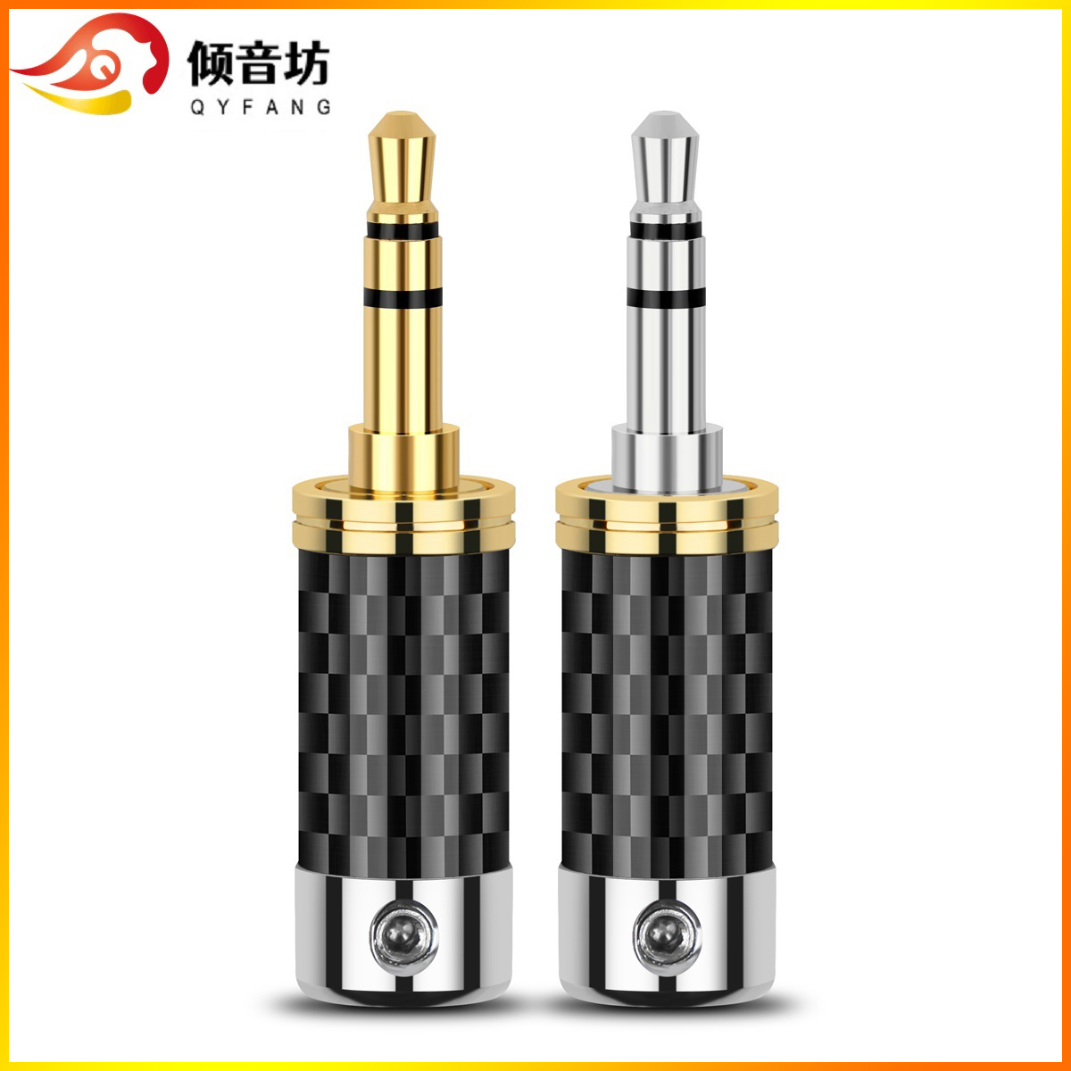 QYFANG 3 극 스테레오 금속 어댑터, 탄소 섬유  - Audiophile Headphone Wired 리뷰 및 가격