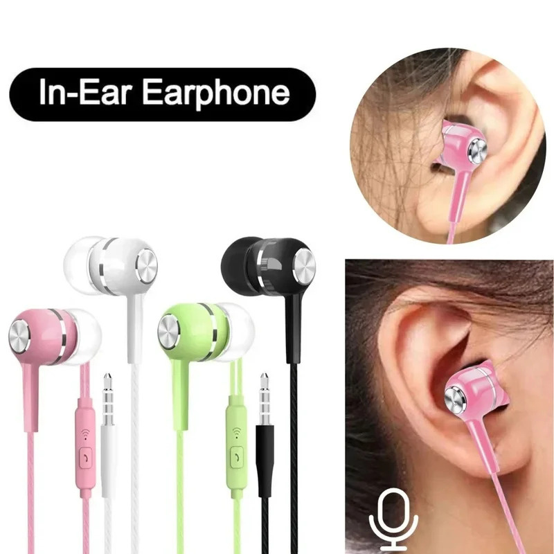 1/2/3/4Pcs 3.5mm 유선 이어폰 인이어 헤드 - Wired Earphone Mic 리뷰 및 가격