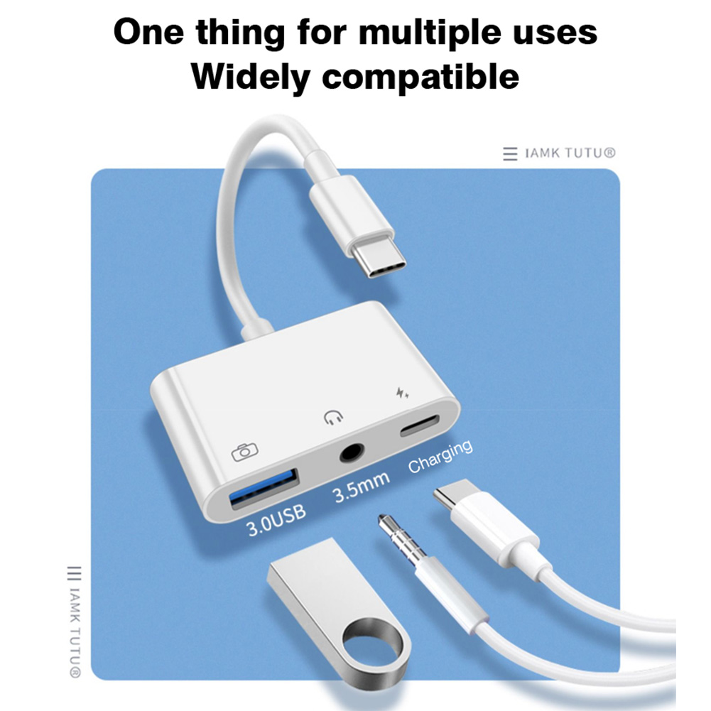 3 in 1 타입 C to 3.5mm 잭 이어폰 오디오 - Earphone Splitter Jack 리뷰 및 가격