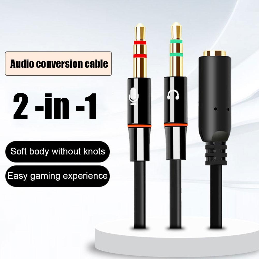컴퓨터용 헤드폰 마이크 오디오 컨버터 분배기 3.5mm - Audio Splitter Y 리뷰 및 가격