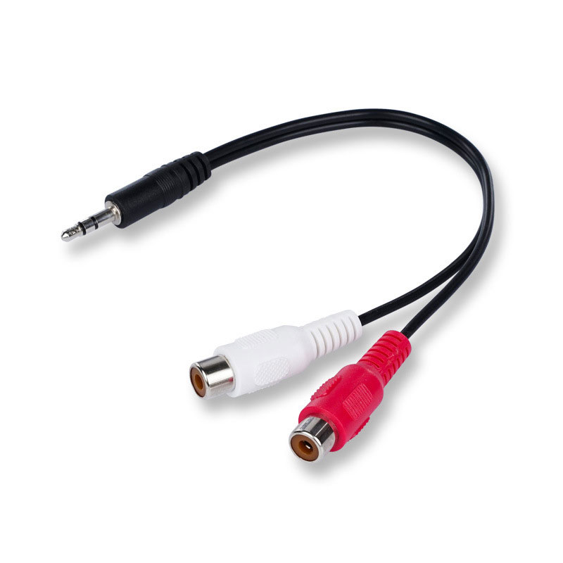 3.5 잭 남성 2RCA 2AV 여성 변환기 케이블 스 - Earphone Splitter Jack 리뷰 및 가격